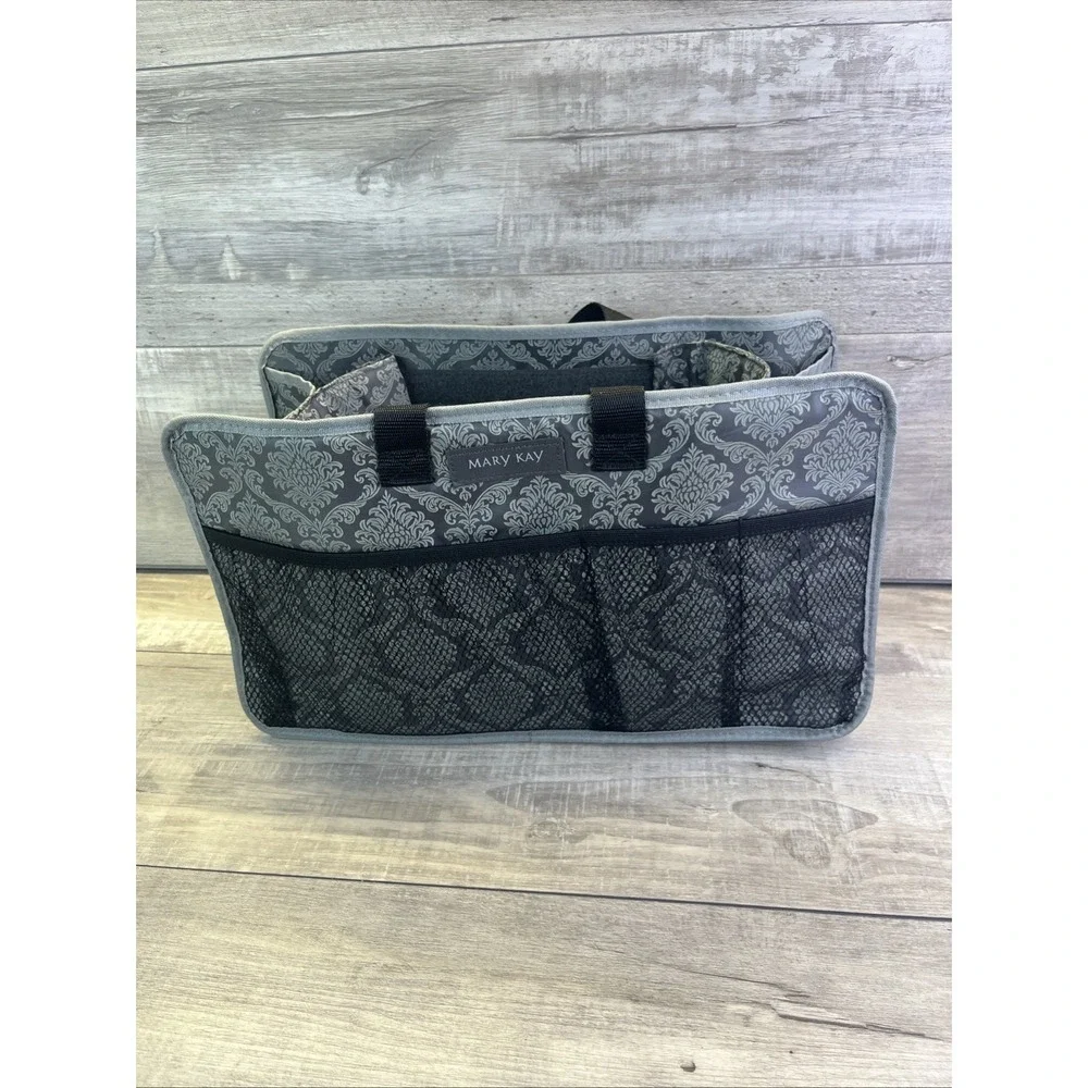 Mary Kay Grey Black Travel Bag Cosmetic Organizer Insert